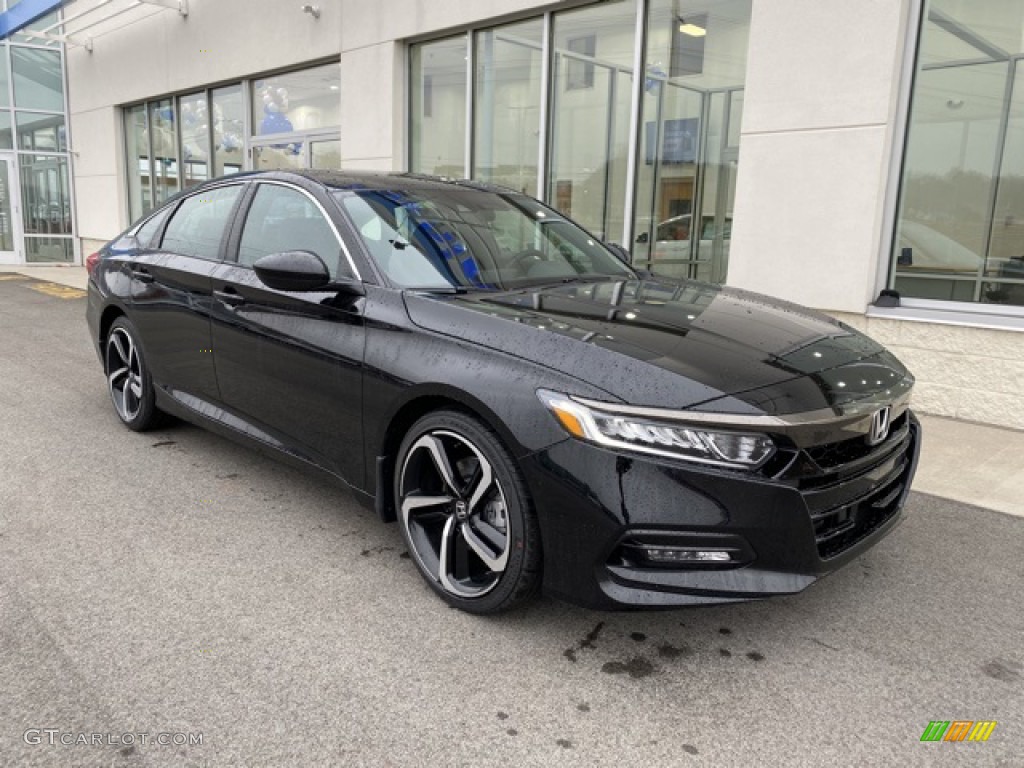 2020 Accord Sport Sedan - Crystal Black Pearl / Black photo #2