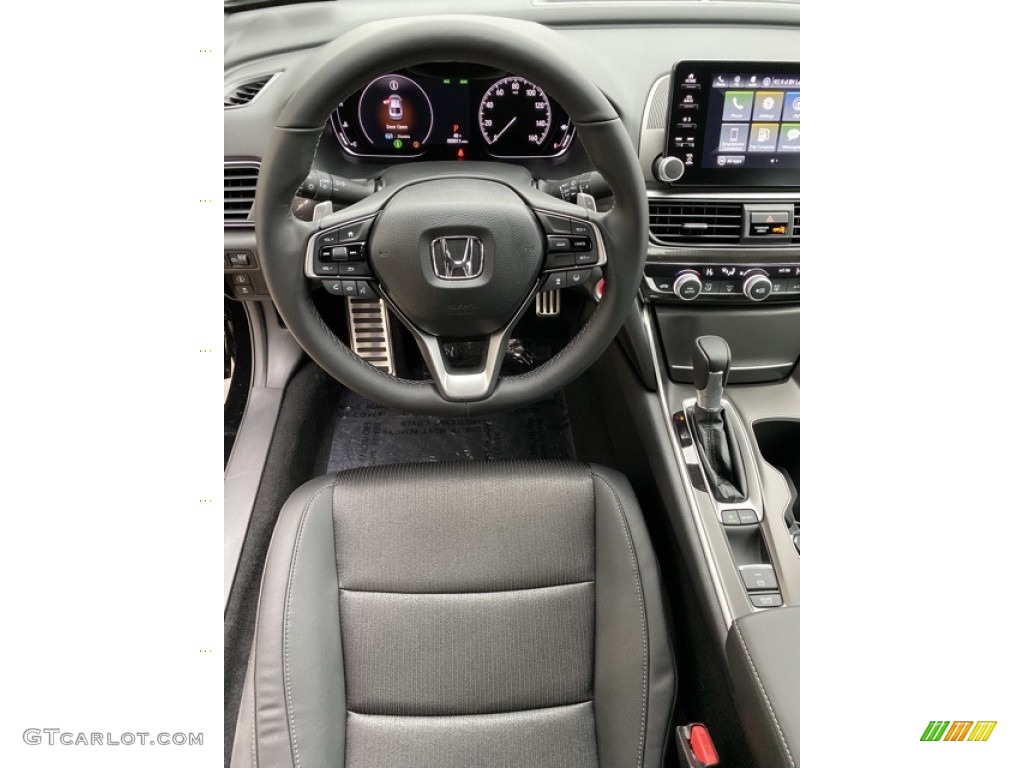 2020 Honda Accord Sport Sedan Black Steering Wheel Photo #136135685
