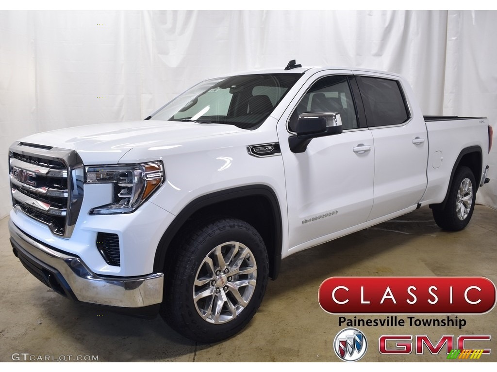 2020 Sierra 1500 SLE Crew Cab 4WD - Summit White / Jet Black photo #1