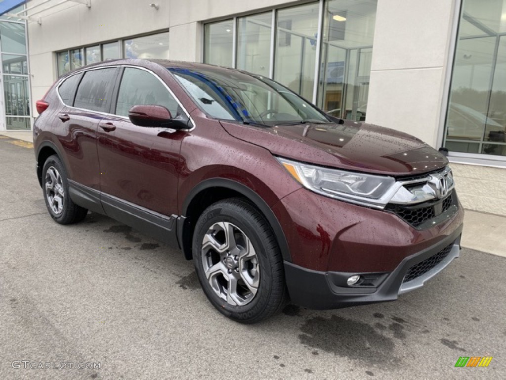 2019 CR-V EX AWD - Basque Red Pearl II / Gray photo #2