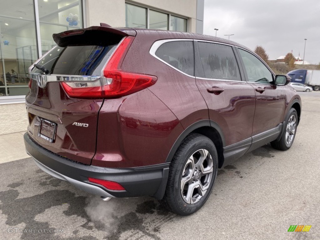 2019 CR-V EX AWD - Basque Red Pearl II / Gray photo #7