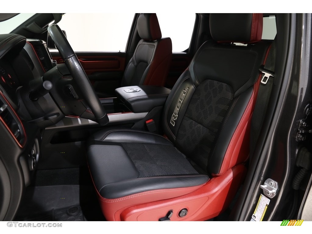 2019 1500 Rebel Quad Cab 4x4 - Granite Crystal Metallic / Black/Red photo #5