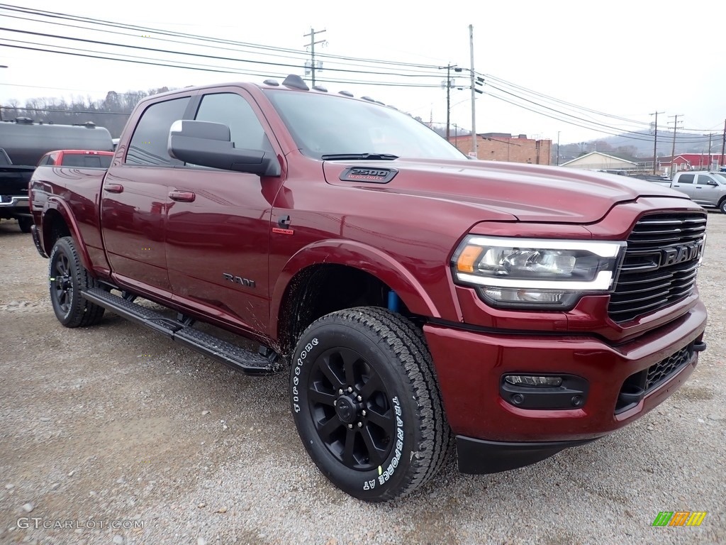Delmonico Red Pearl 2019 Ram 2500 Laramie Crew Cab 4x4 Exterior Photo #136141169