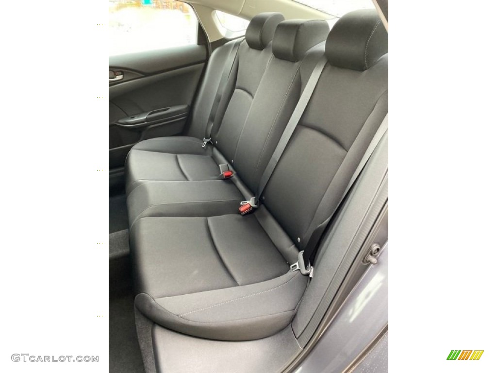 Black Interior 2020 Honda Civic LX Sedan Photo #136141352