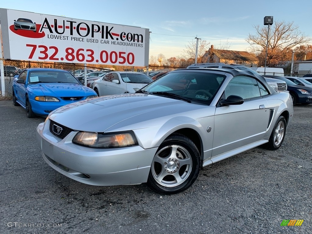 2004 Mustang Convertible - Silver Metallic / Medium Graphite photo #1