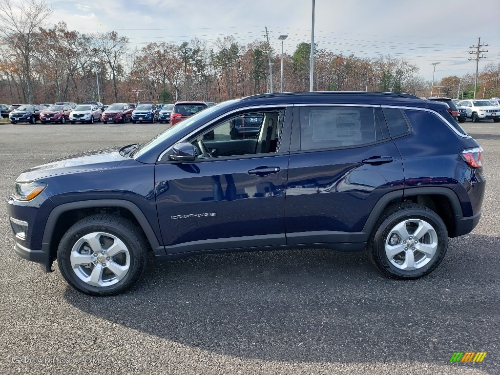 2020 Compass Latitude 4x4 - Jazz Blue Pearl / Black photo #3