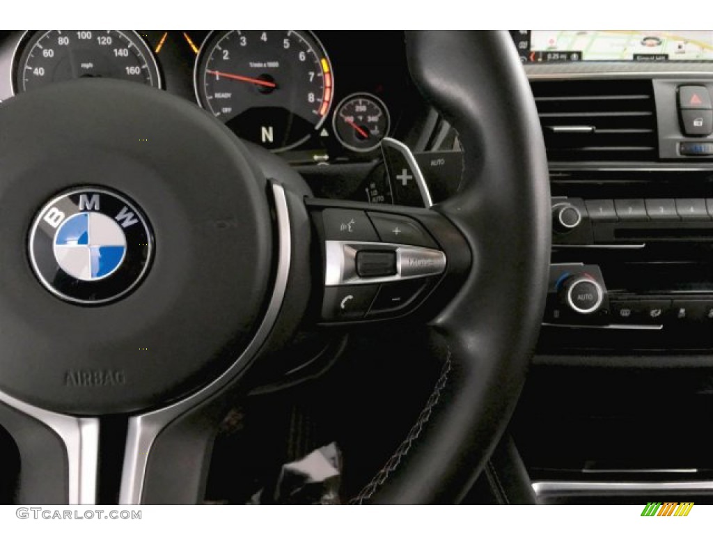 2018 BMW M3 Sedan Black Steering Wheel Photo #136146300