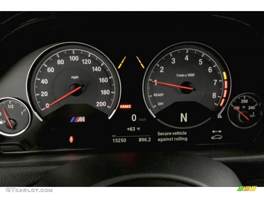 2018 BMW M3 Sedan Gauges Photo #136146318