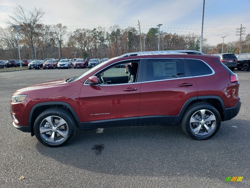 2020 Cherokee Limited 4x4 - Velvet Red Pearl / Black photo #3