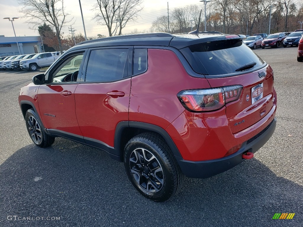2020 Compass Trailhawk 4x4 - Redline Pearl / Ruby Red/Black photo #4