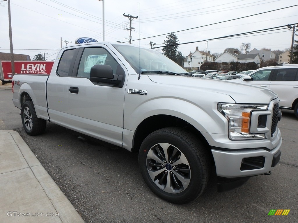 Ingot Silver 2019 Ford F150 STX SuperCab 4x4 Exterior Photo #136147653