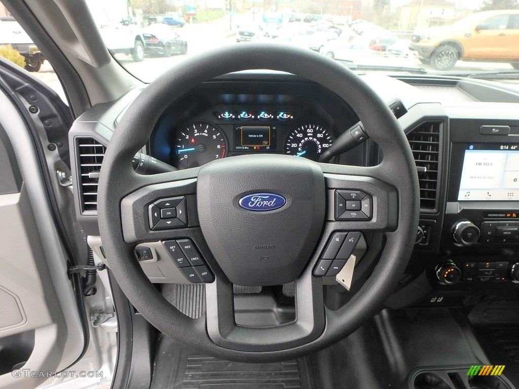 2019 Ford F150 STX SuperCab 4x4 Black Steering Wheel Photo #136148013