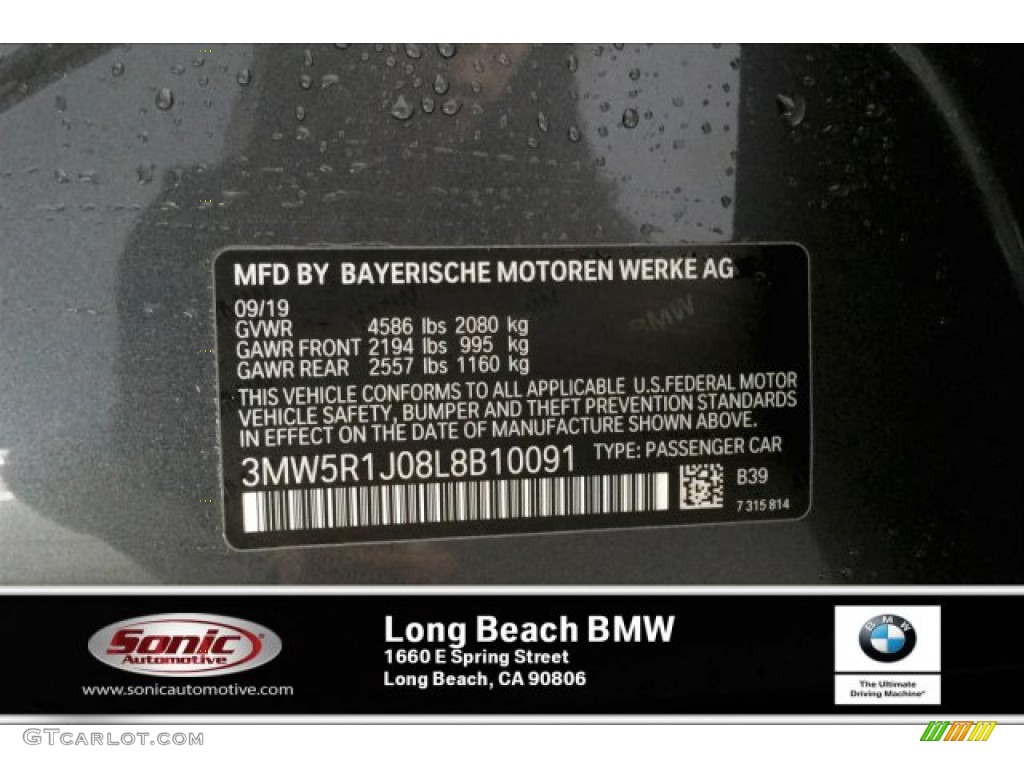 2020 3 Series 330i Sedan - Mineral Grey Metallic / Black photo #11