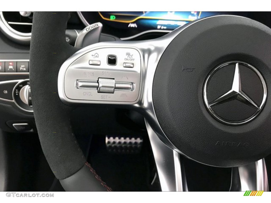 2020 Mercedes-Benz C AMG 43 4Matic Coupe Black Steering Wheel Photo #136152852