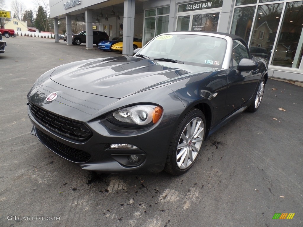 2017 124 Spider Lusso Roadster - Grigio Moda Meteor Grey / Saddle photo #8