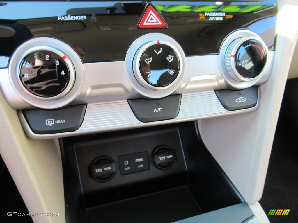 2019 Elantra SEL - Quartz White Pearl / Beige photo #17