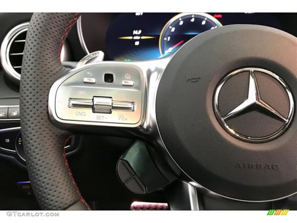 2020 Mercedes-Benz C AMG 43 4Matic Coupe Black Steering Wheel Photo #136160162