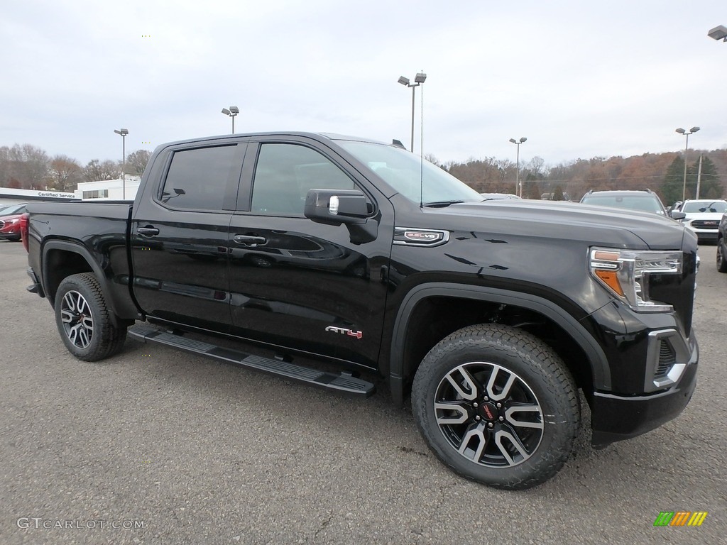 Onyx Black 2020 GMC Sierra 1500 AT4 Crew Cab 4WD Exterior Photo #136162616