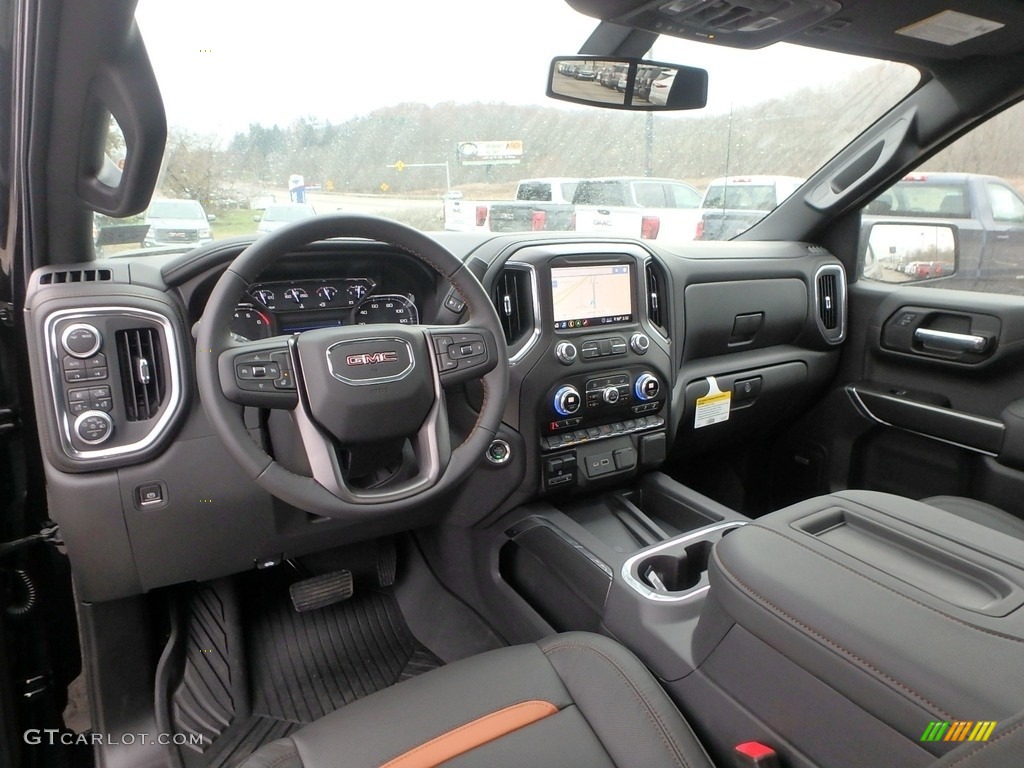 Jet Black Interior 2020 GMC Sierra 1500 AT4 Crew Cab 4WD Photo #136162919
