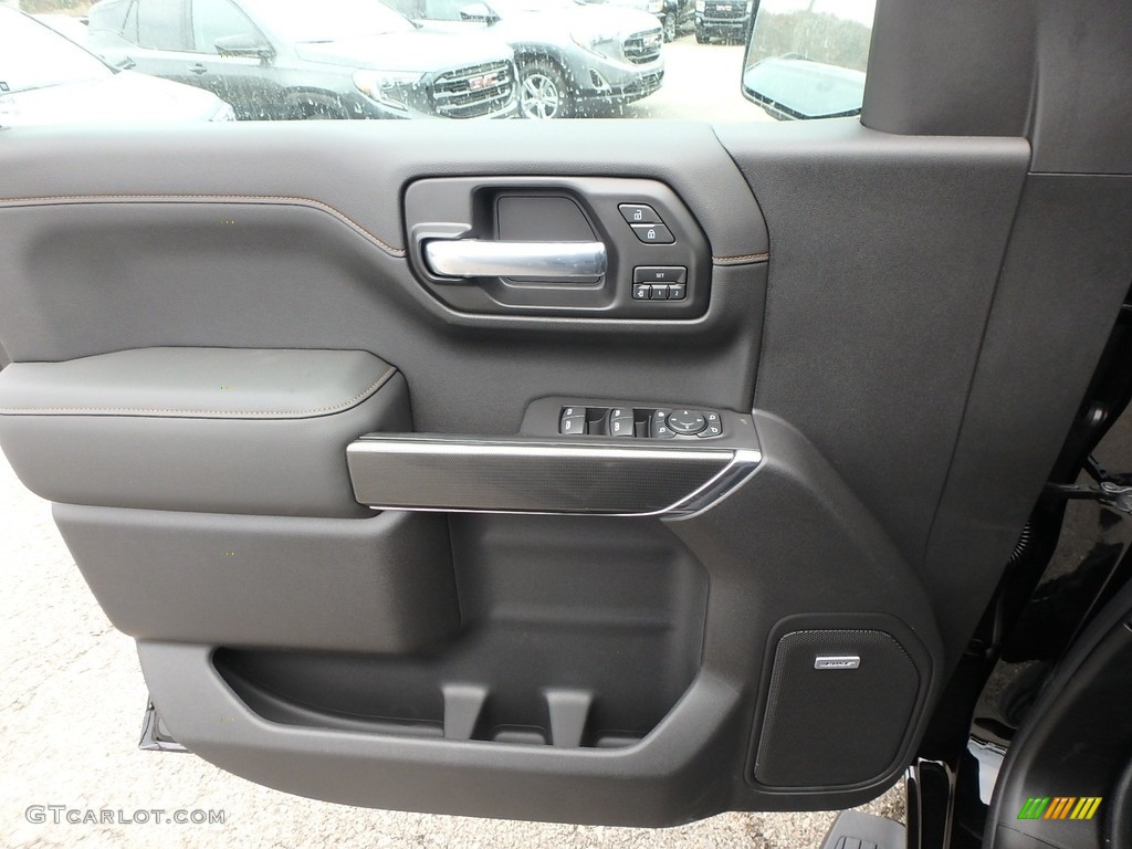 2020 GMC Sierra 1500 AT4 Crew Cab 4WD Jet Black Door Panel Photo #136162949