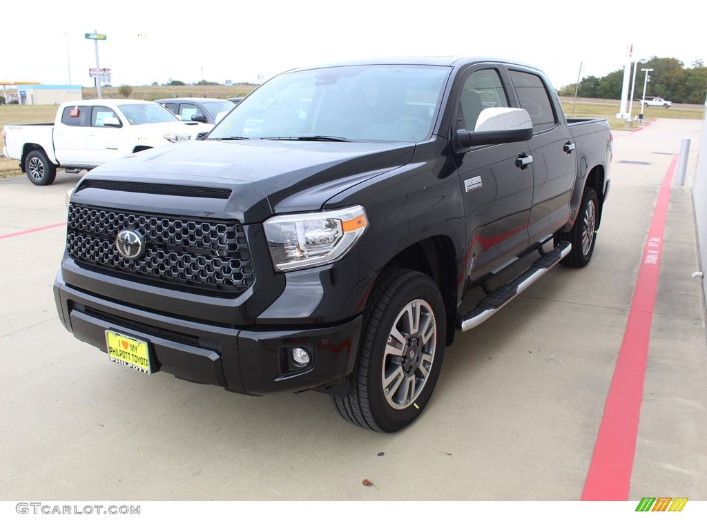 2020 Tundra Platinum CrewMax 4x4 - Midnight Black Metallic / Black photo #4