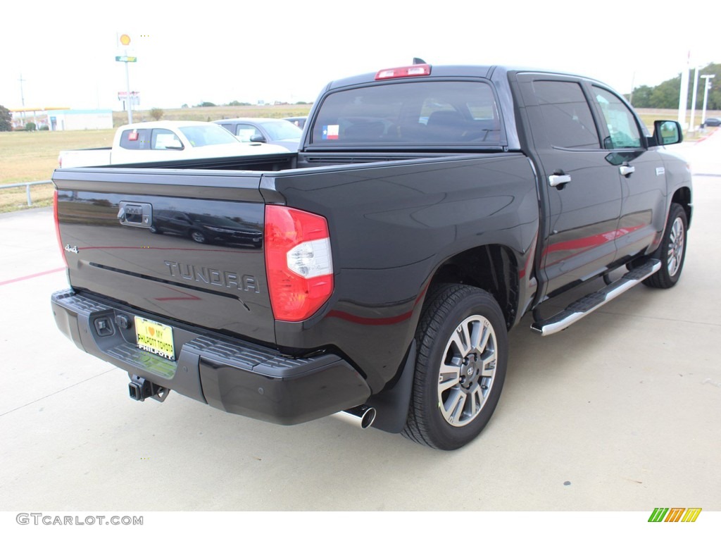 2020 Tundra Platinum CrewMax 4x4 - Midnight Black Metallic / Black photo #8