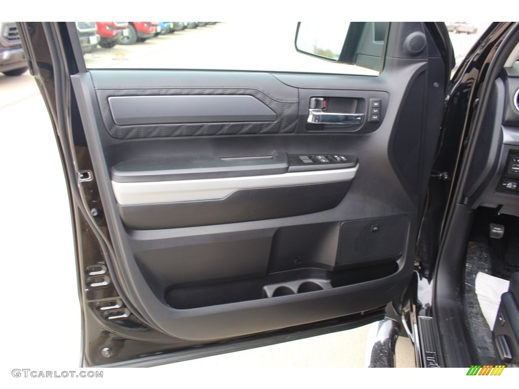 2020 Toyota Tundra Platinum CrewMax 4x4 Black Door Panel Photo #136168793