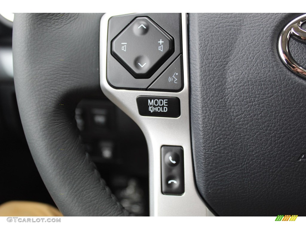 2020 Toyota Tundra Platinum CrewMax 4x4 Black Steering Wheel Photo #136168874