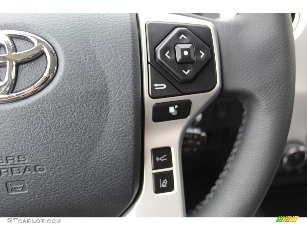 2020 Toyota Tundra Platinum CrewMax 4x4 Black Steering Wheel Photo #136168898