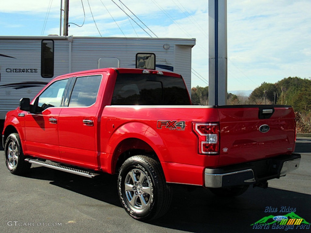 2019 F150 Lariat SuperCrew 4x4 - Race Red / Earth Gray photo #3