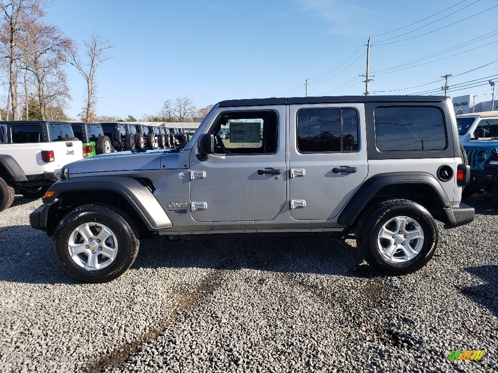 2020 Wrangler Unlimited Sport 4x4 - Billet Silver Metallic / Black photo #3