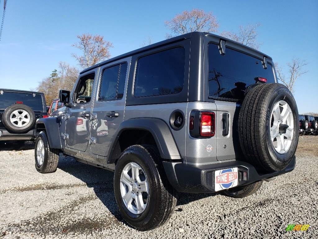 2020 Wrangler Unlimited Sport 4x4 - Billet Silver Metallic / Black photo #4