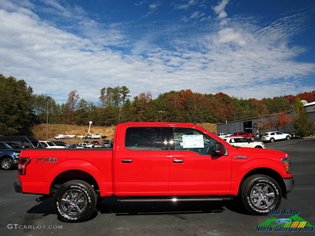 2019 F150 Lariat SuperCrew 4x4 - Race Red / Earth Gray photo #6