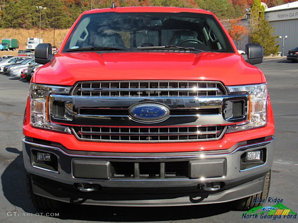 2019 F150 Lariat SuperCrew 4x4 - Race Red / Earth Gray photo #8