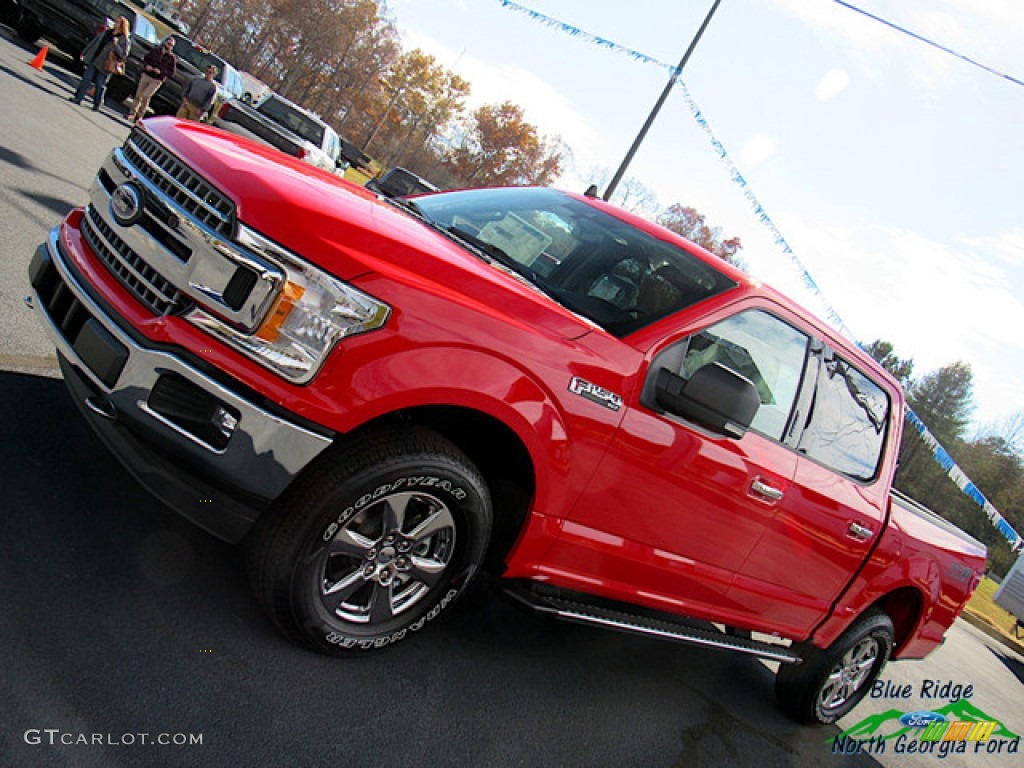2019 F150 Lariat SuperCrew 4x4 - Race Red / Earth Gray photo #33