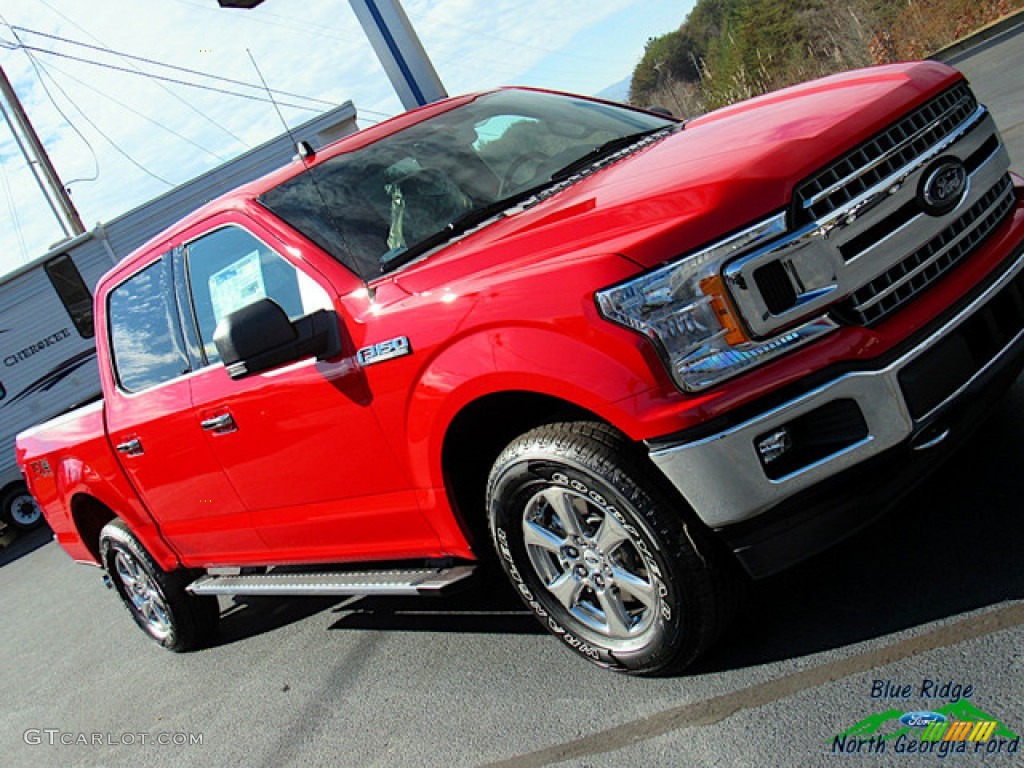 2019 F150 Lariat SuperCrew 4x4 - Race Red / Earth Gray photo #34
