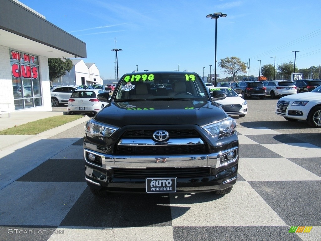 2019 4Runner Limited 4x4 - Midnight Black metallic / Sand Beige photo #2