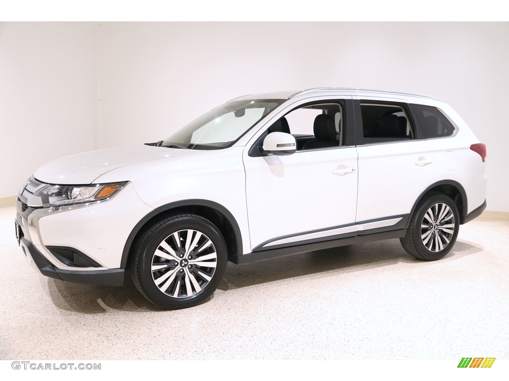 Pearl White 2019 Mitsubishi Outlander SE S-AWC Exterior Photo #136172093