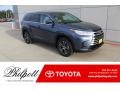 2019 Shoreline Blue Pearl Toyota Highlander LE  photo #1