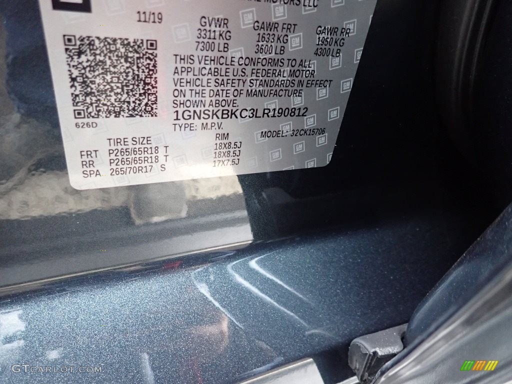 2020 Tahoe LT 4WD - Shadow Gray Metallic / Jet Black photo #13