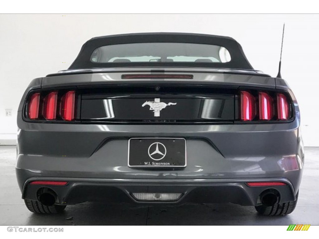 2015 Mustang V6 Convertible - Magnetic Metallic / Ebony photo #3