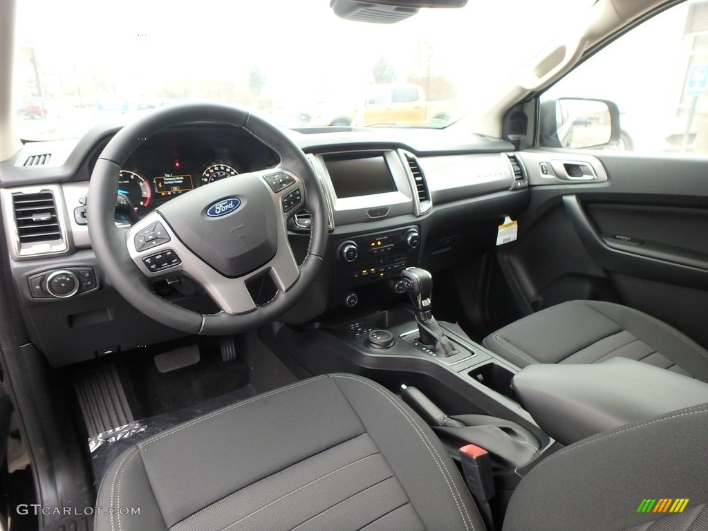Ebony Interior 2019 Ford Ranger XLT SuperCrew 4x4 Photo #136177432