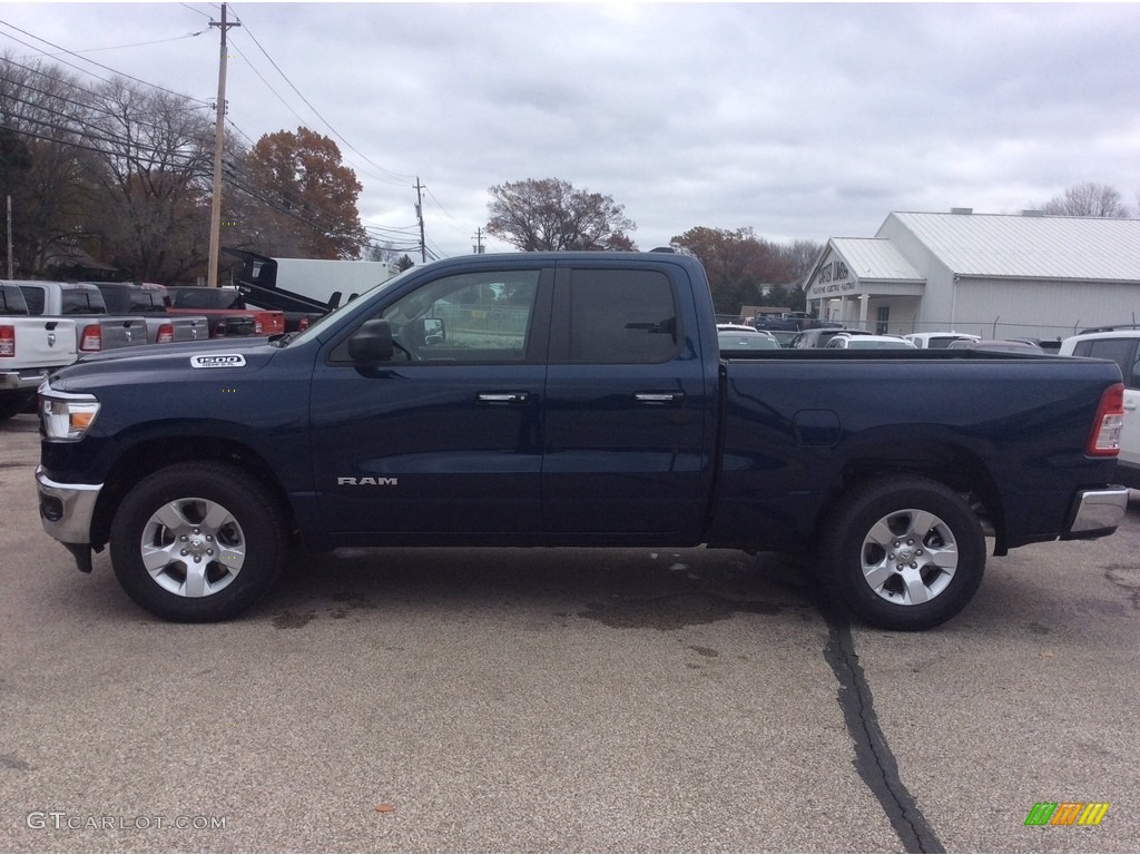 2020 1500 Big Horn Quad Cab 4x4 - Patriot Blue Pearl / Black/Diesel Gray photo #6