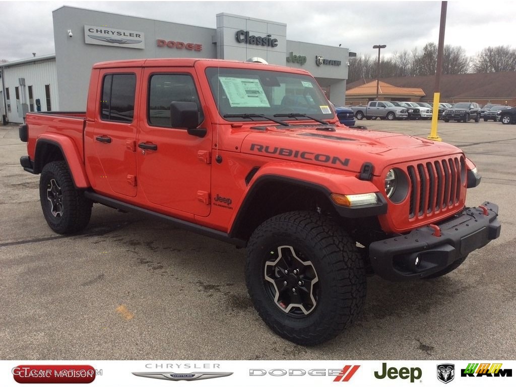 2020 Gladiator Rubicon 4x4 - Firecracker Red / Black photo #1