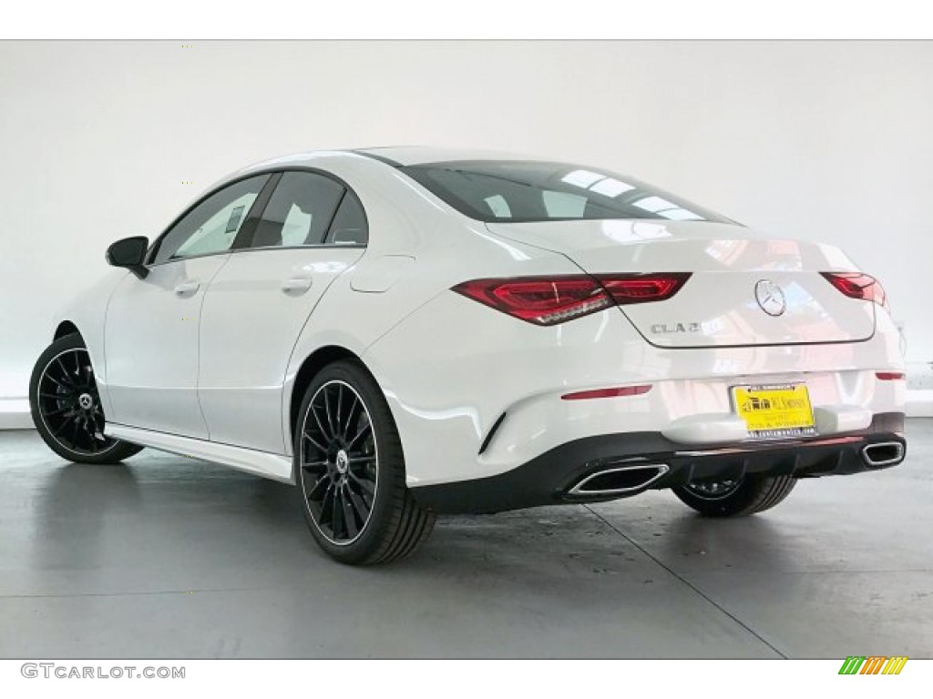 2020 CLA 250 Coupe - Digital White Metallic / Black Dinamica w/Red stitching photo #2