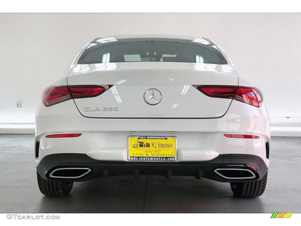 2020 CLA 250 Coupe - Digital White Metallic / Black Dinamica w/Red stitching photo #3