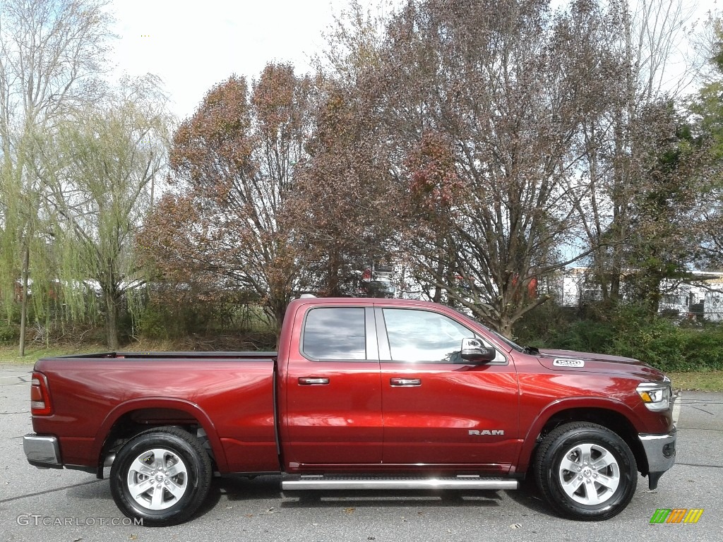 Delmonico Red Pearl 2019 Ram 1500 Laramie Quad Cab 4x4 Exterior Photo #136180480