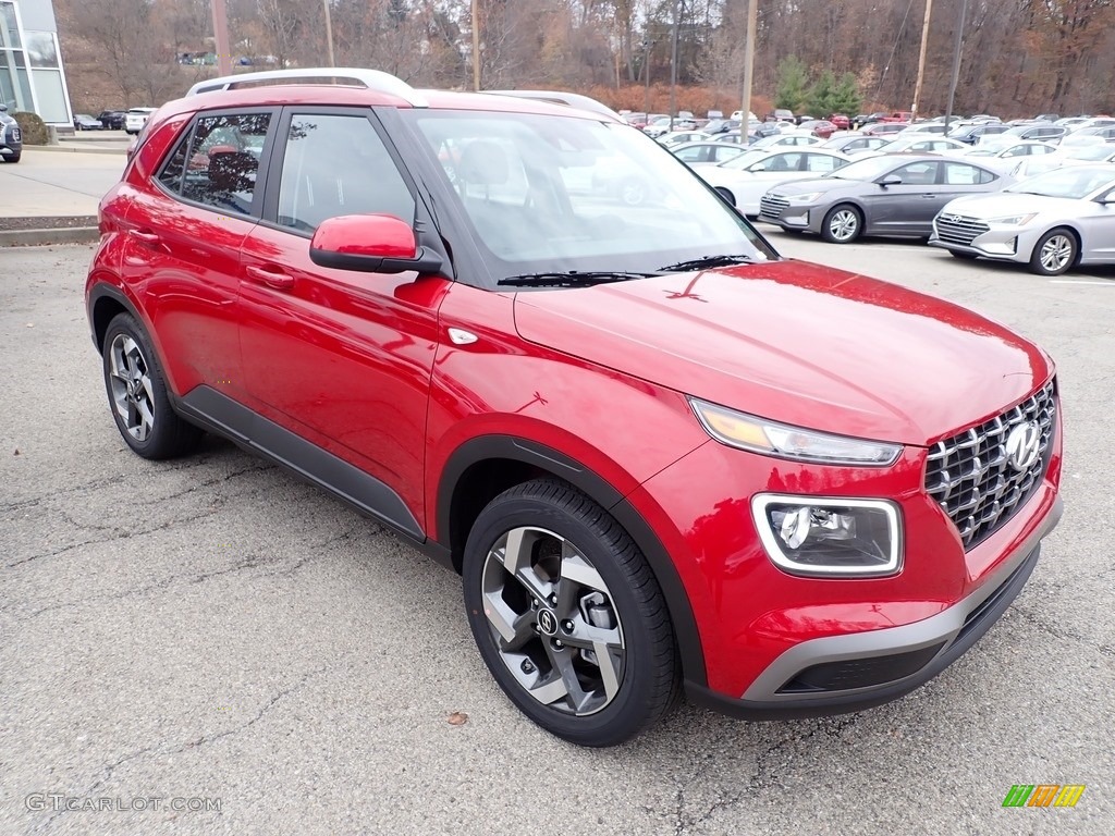 Scarlet Red Pearl 2020 Hyundai Venue SEL Exterior Photo #136183423