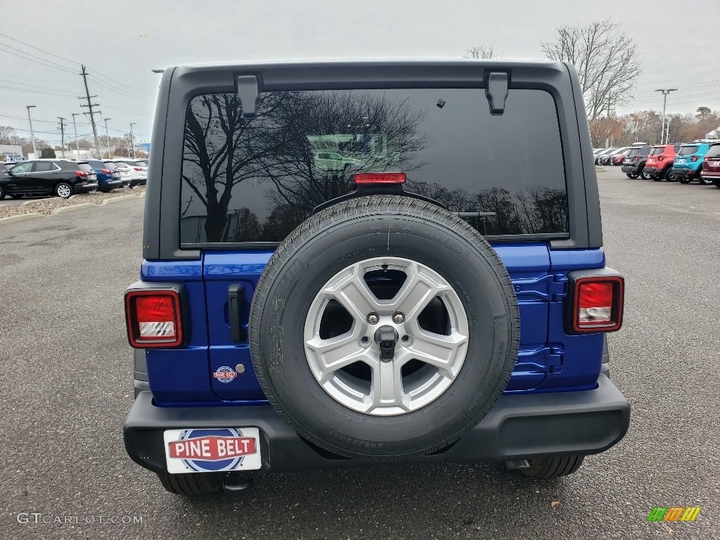 2020 Wrangler Unlimited Sport 4x4 - Ocean Blue Metallic / Black photo #5