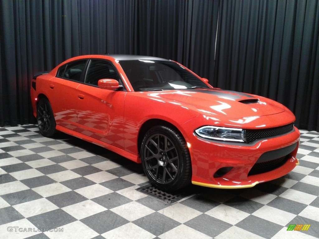 2019 Charger R/T - Go Mango / Black photo #4